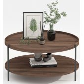 Cindy D80xH40cm Melamine Walnut