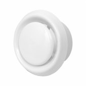 DIFUZORIUS UNIVERSALUS PLASTIKINIS, D100, BALTAS