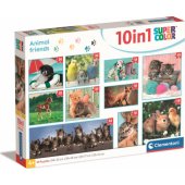 _7466622 Clementoni puzzle 10in1 Animal Friends