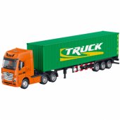 Truck Semi-trailer Container Metal Huina Green 1:50