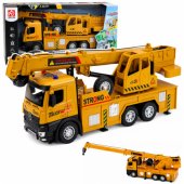 Truck with Crane Adjustable Metal Cab Lights Sounds Drive 1:12