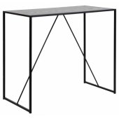 _7061820 Baro stalas SEAFORD 120x60xH105cm, juodas