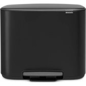 Brabantia juoda pedalinė šiukšliadėžė (121227)