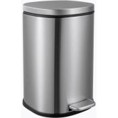 Bin Metal Pedal 5L Chrome