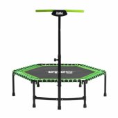 Salta Fitness trampoline, fitness device (black/ green, hexagonal, 140