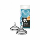 Tommee Tippee nuo dieglių apsaugantys silikoniniai čiulptukai 6m+ 2 vnt. (TT0158)
