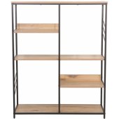 DIMITRA 100x30xH124cm Rustic/ Black