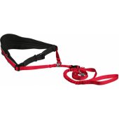 Trixie Hip belt with leash for medium and large dogs - Red