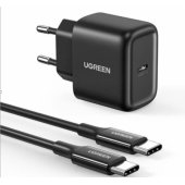 CD250 USB-C+Cable USB-C 25W juodas