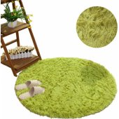 Strado Shaggy Round Carpet 300x300 GreenGrass (Green) uniwe