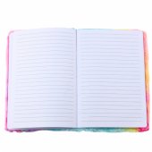 Plush Notebook Lined With Unicorn 3D Colorful