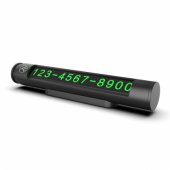 Temporary Car Parking Card For Two Phone Numbers Metal