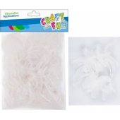 Craft with Fun CF OZDOBA DEK PIORKA 20-30CM 16G BIEL 12/ 288