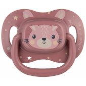 Silikoninis simetriškas čiulptukas 6–18 mėn. Cute Animals 34/ 925 rožinis