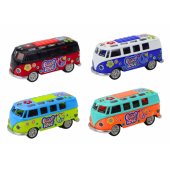 Camper Bus 1:32 Metal Lights Sounds Drive Opening Doors