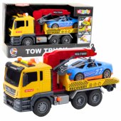 Tow Truck With Crane Race Car Lights Sounds