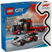 60493 F1 Display Truck with Audi F1 Race Car