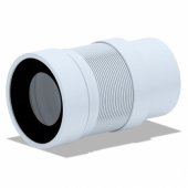 Universālā WC pieslēguma caurule- 110 mm, ar cieto galu