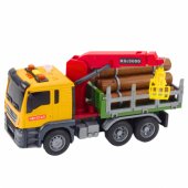 Timber kranas sunkvežimis su šviesomis ir garsais, geltonas, 1:14