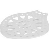 Patisse cake siphon with stencil 28 cm white