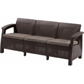 Corfu dvivietė sofa Max, ruda