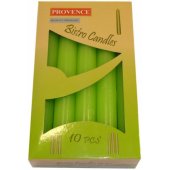 Table Candle Light Green Ø2x17cm 10pcs