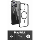 "Clear Jelly Magstick Metallic Case iPhone 16 Pro Max" Black
