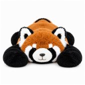 Plush Red Panda Cuddly Toy – Long-Limbed, Black and Russet, 60cm