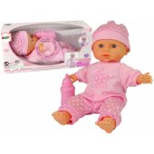 LeanToys Sweet Baby lėlė, rožinis buteliukas, garsai