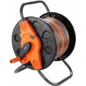 " Neo garden hose stand, plastic, up to 60 m of 1/ 2"" hose 15-7"