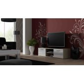 SOHO 140x43x37 Sonoma Oak/ White Gloss