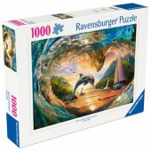 Ravensburger Puzzle Šuolis į saulėlydį (1000 detalių)