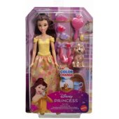 Mattel Disney Princess Bathing and Brushing Belle Fashion Doll with Co