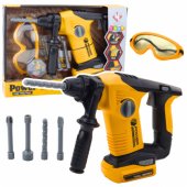 Children®s Impact Hammer Drill 4 Interchangeable Bits Glasses Yellow