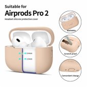 Silicone AirPods pro 1/ 2 cover beige