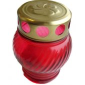 Candle red. Ø7x10cm