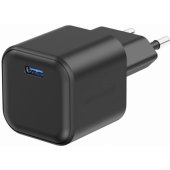GaN USB-C 35 W PD juodas