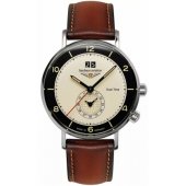 Aviation Vintage Pilot 41 mm Silver/ Brown
