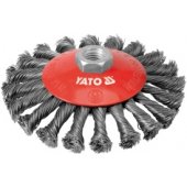 Yato diskinis šepetys su sriegta pinta viela 125mm YT-4764