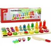 Ugdomasis rinkinys rūšiuoklis medinė lentelė mokymasis matematikos vaisiai