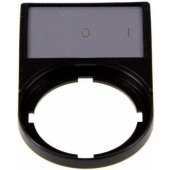 Eaton aprašomoji plokštelė 0-I 50 x 30mm juoda stačiakampė M22S-ST-X88