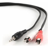 3.5mm į 2xRCA stereofoninį kištuką turintis kabelis 2.5m