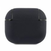 Geniune Leather Silver Logo AirPods 3 cover navy