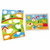 HAPE Sunny Valley dėlionė 3 in 1, E1601A