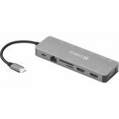 136-45 USB-C 13 viename kelioninė stotelė