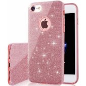 Glitter 3in1 dėklas Samsung Galaxy S26 Plus, rožinis