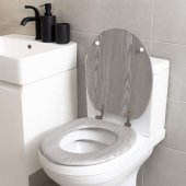 LA00000074GRYPEU7 Wooden Toilet Seat