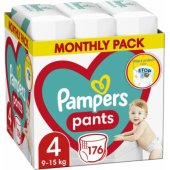 Pants Size 4, 176 Nappies, 9kg - 15kg