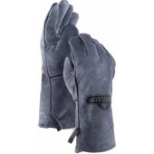Heat resistant leather gloves