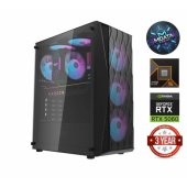 Ryzen 5 9600X 64GB 4TB SSD 1TB HDD RTX 5060 NoOS DK352 BLACK